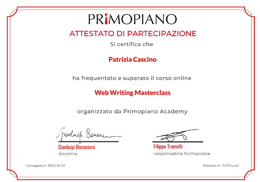 Chi siamo Web Writing Masterclass