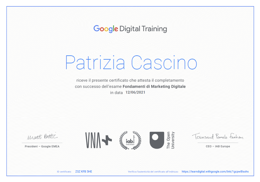 Chi siamo Google Digital Training